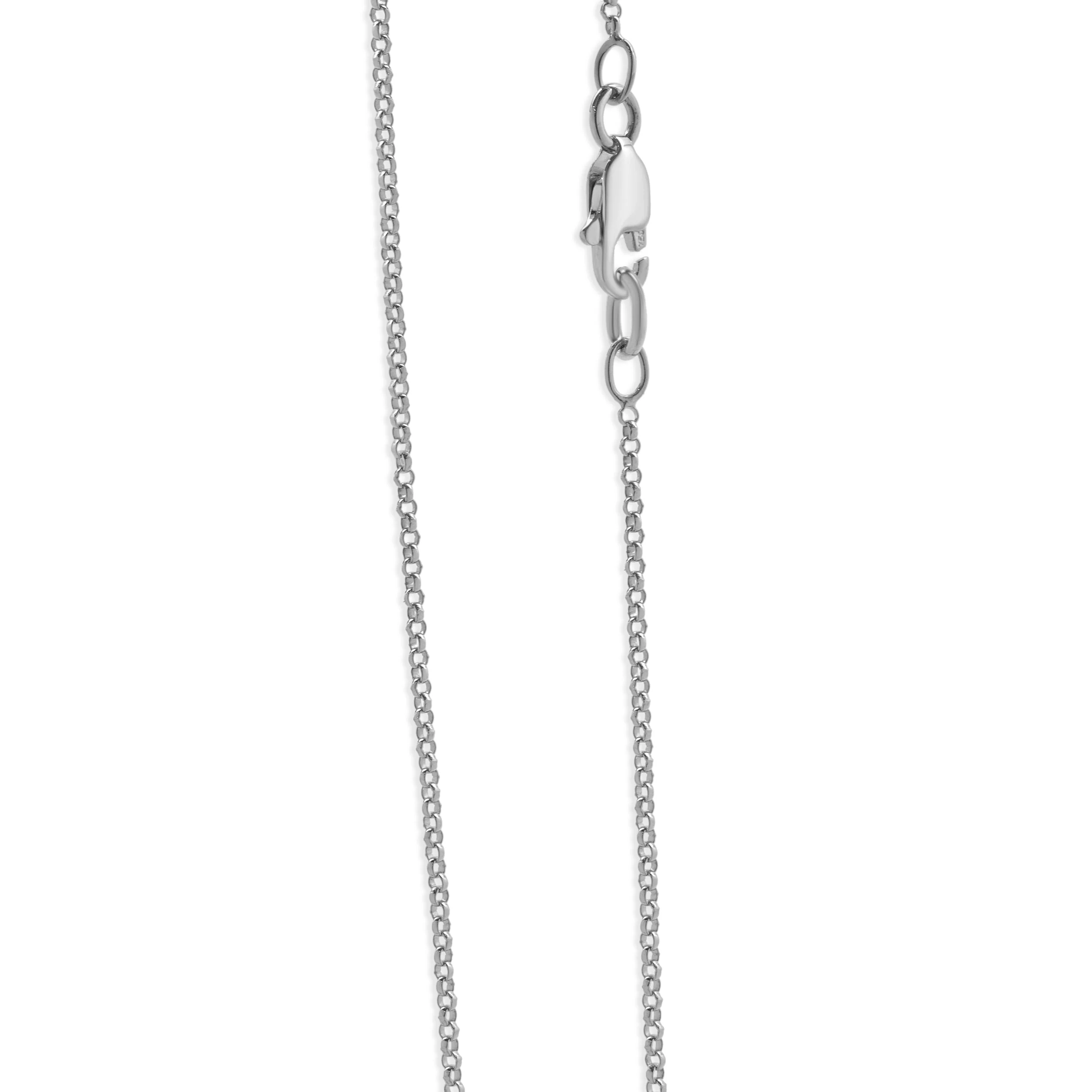 18 Karat White Gold Pave Diamond Tear Drop Necklace - Image 2