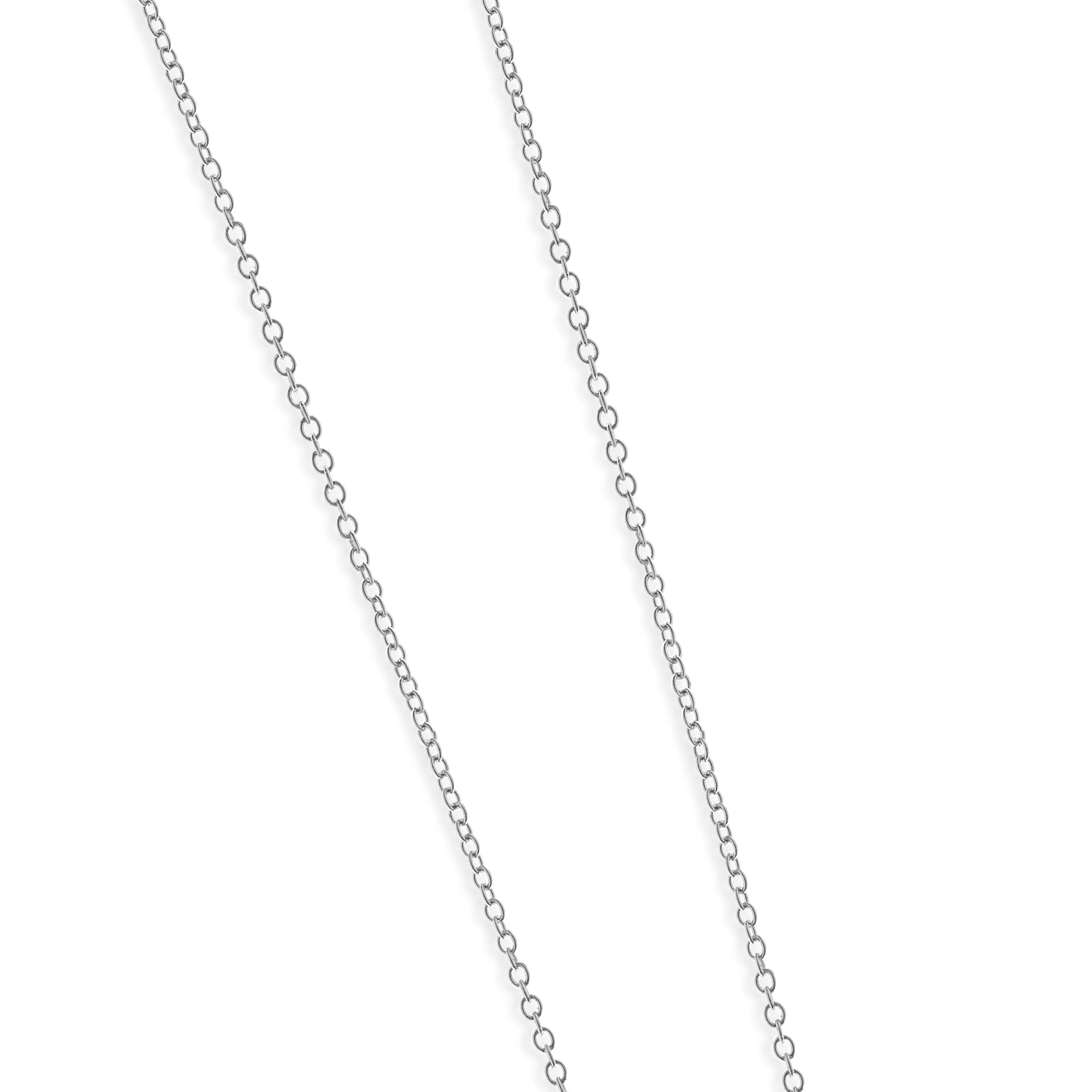 18 Karat White Gold Pear Cut Diamond Flower Necklace - Image 3