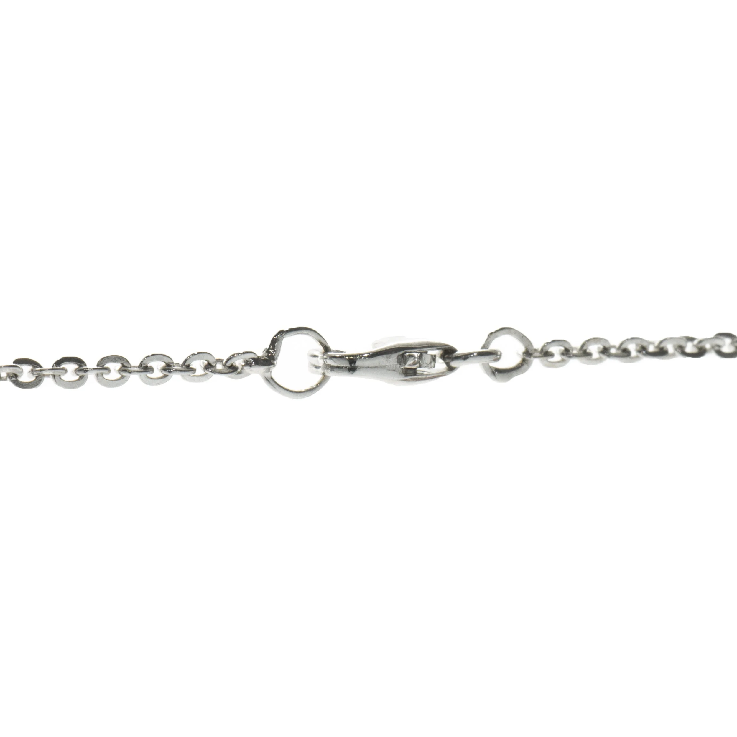 18 Karat White Gold Vintage Art Deco Rose Cut Diamond Collar Necklace - Image 3