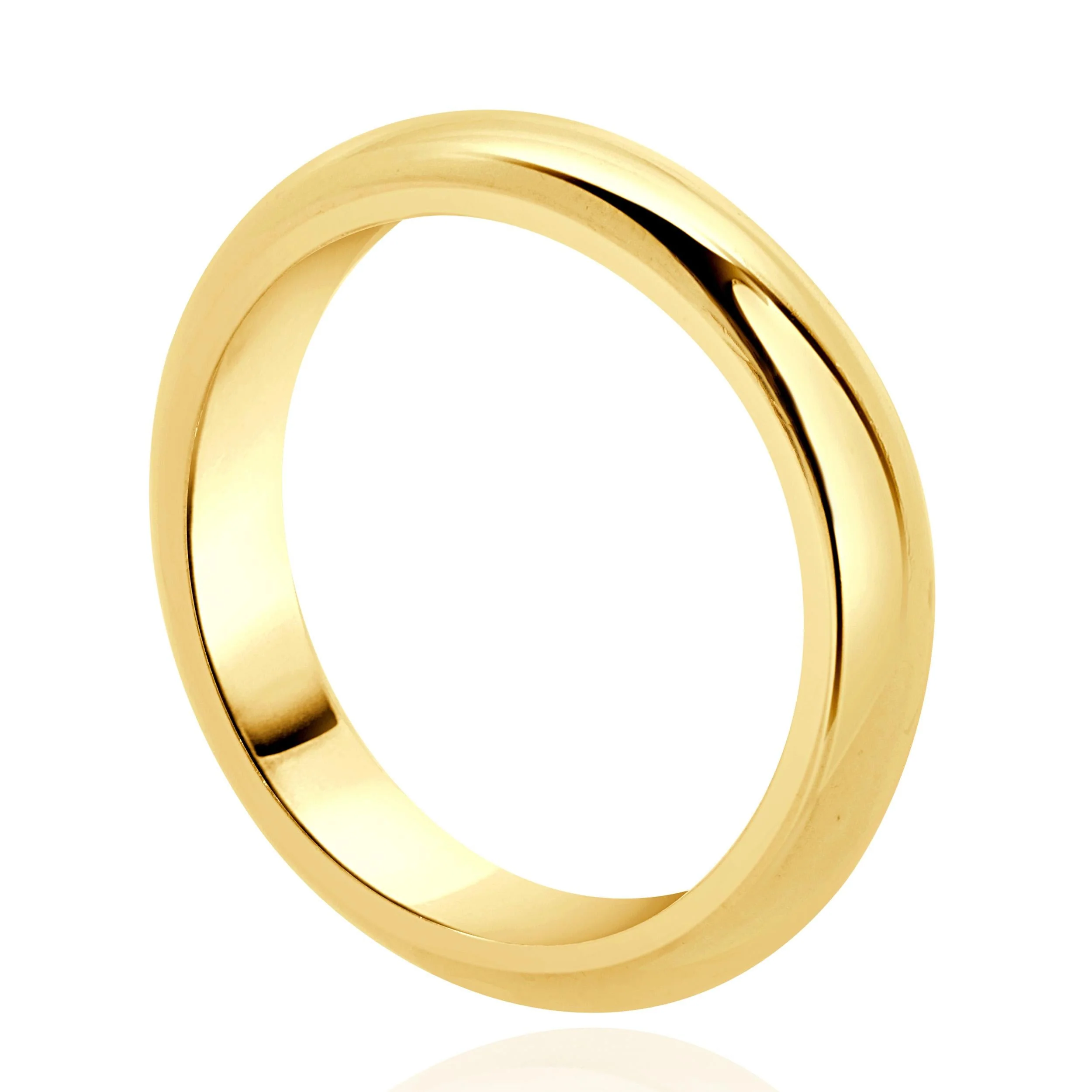18 Karat Yellow Gold 4MM Band - Image 4