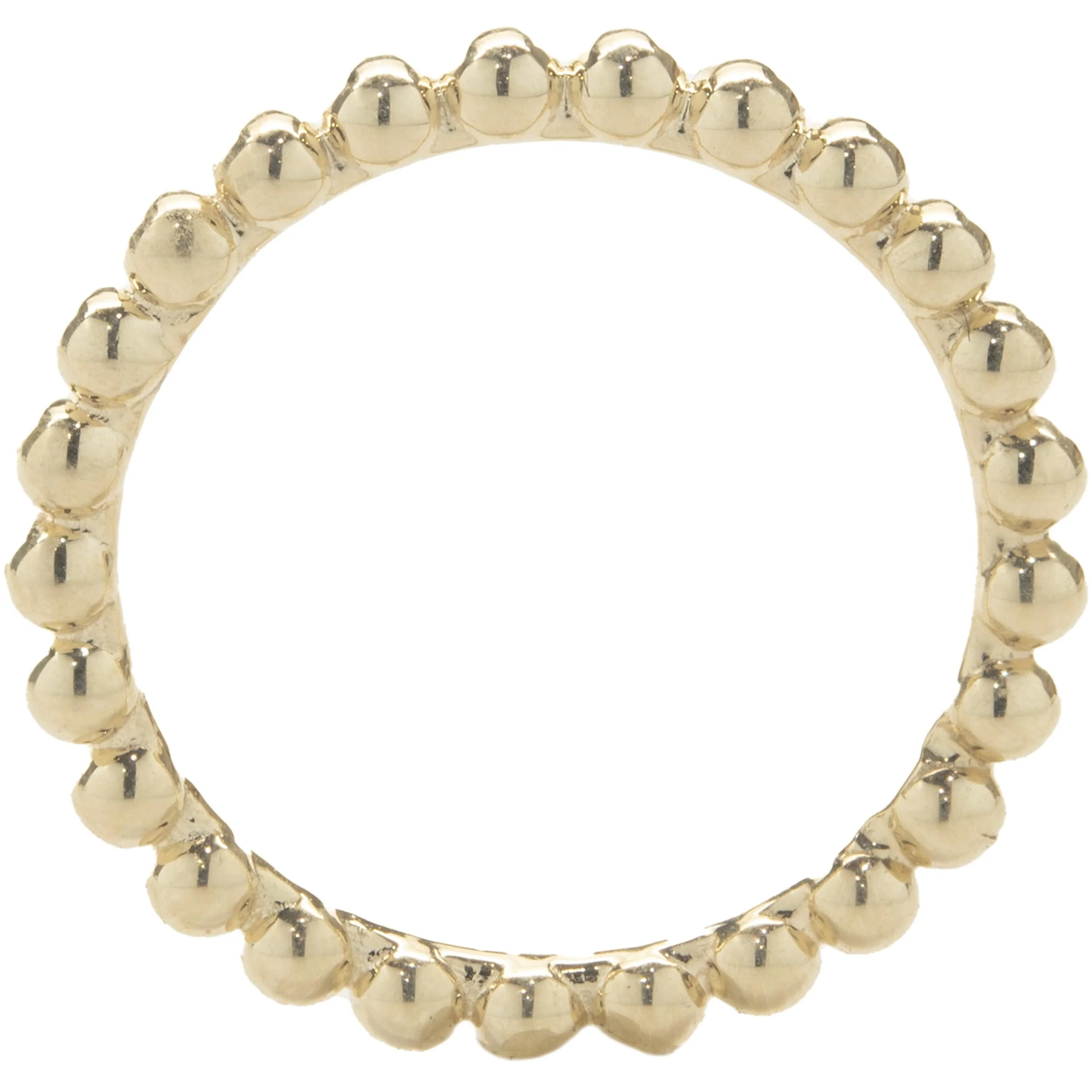 18 Karat Yellow Gold Beaded Band - Image 4