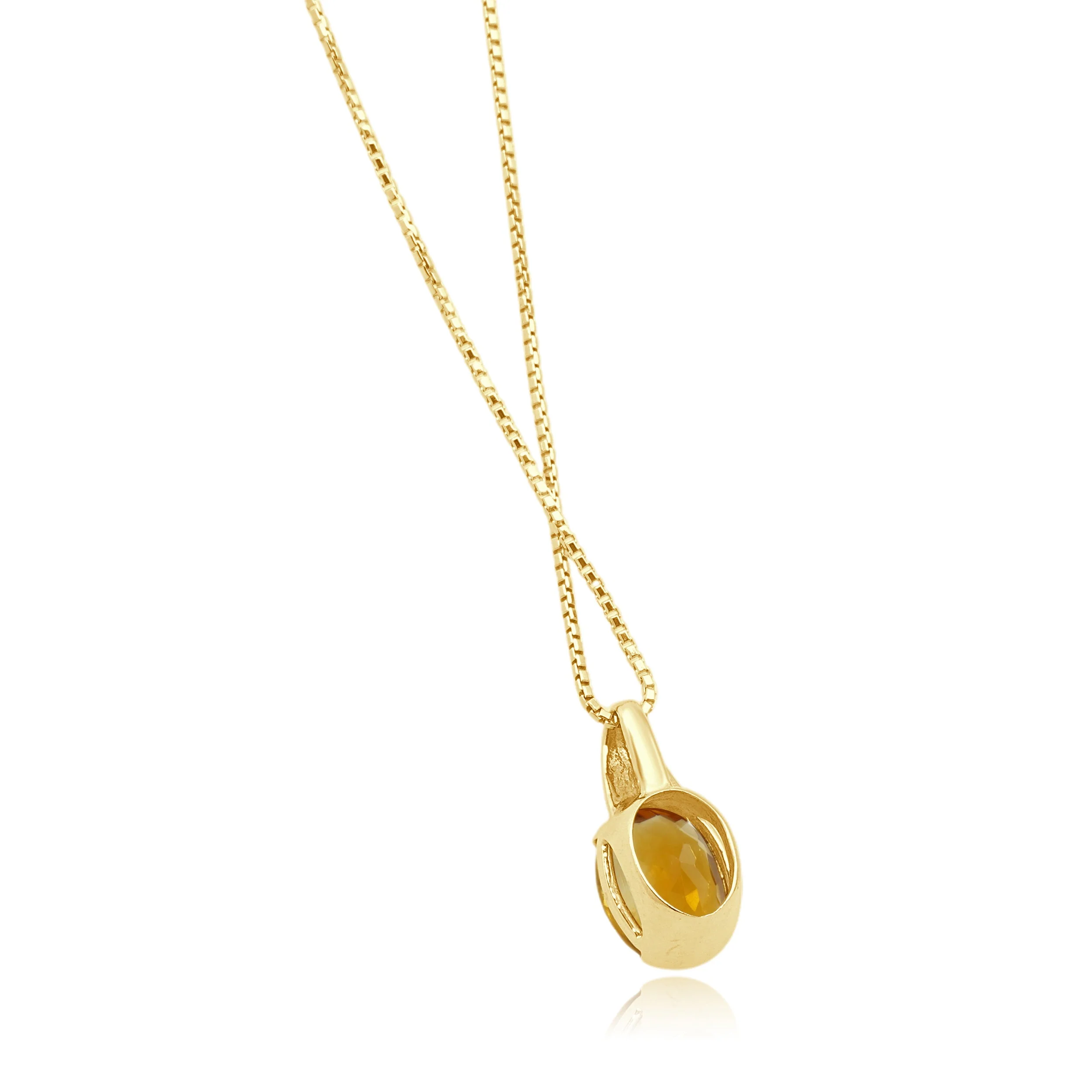 18 Karat Yellow Gold Citrine Necklace - Image 3