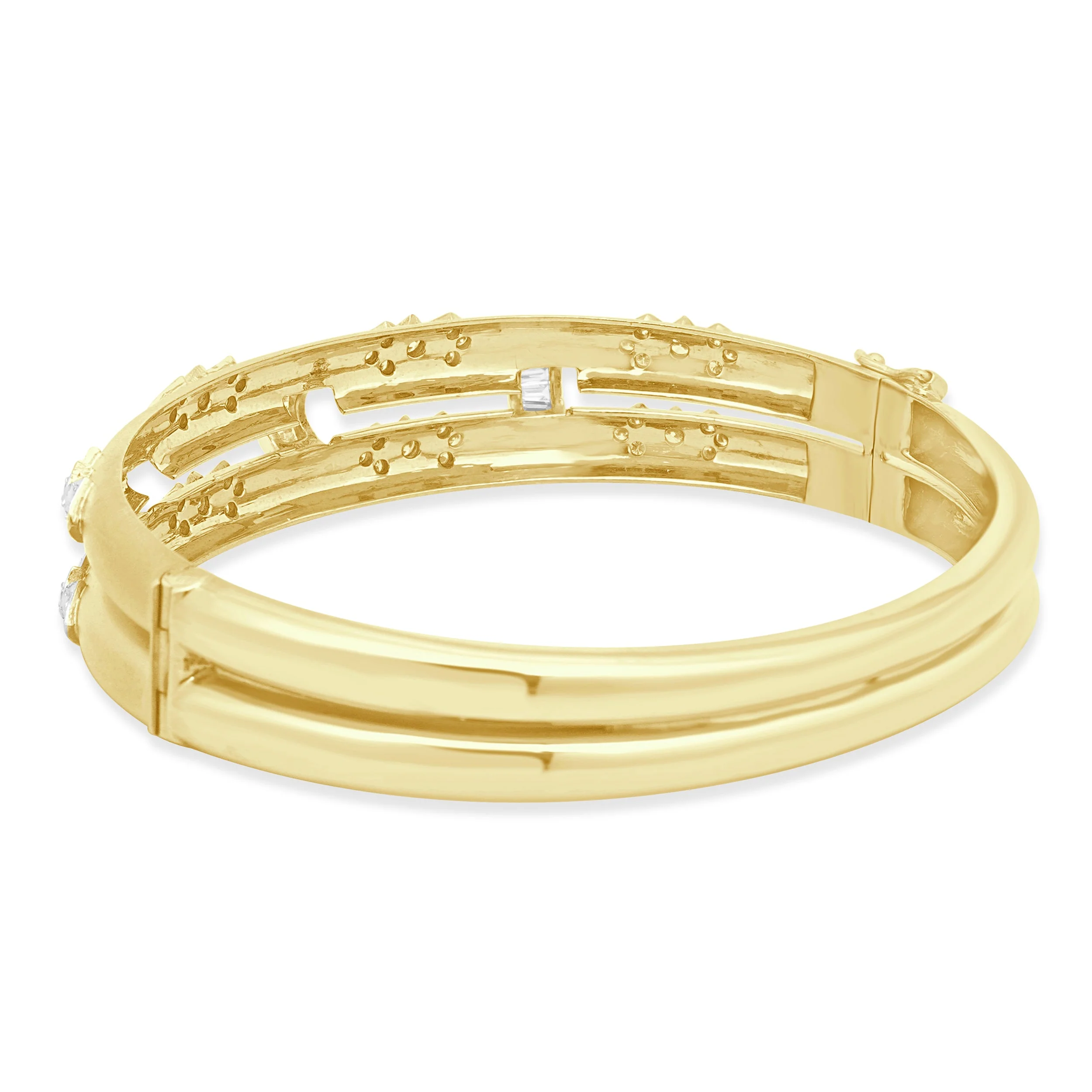 18 Karat Yellow Gold Diamond Bangle - Image 3