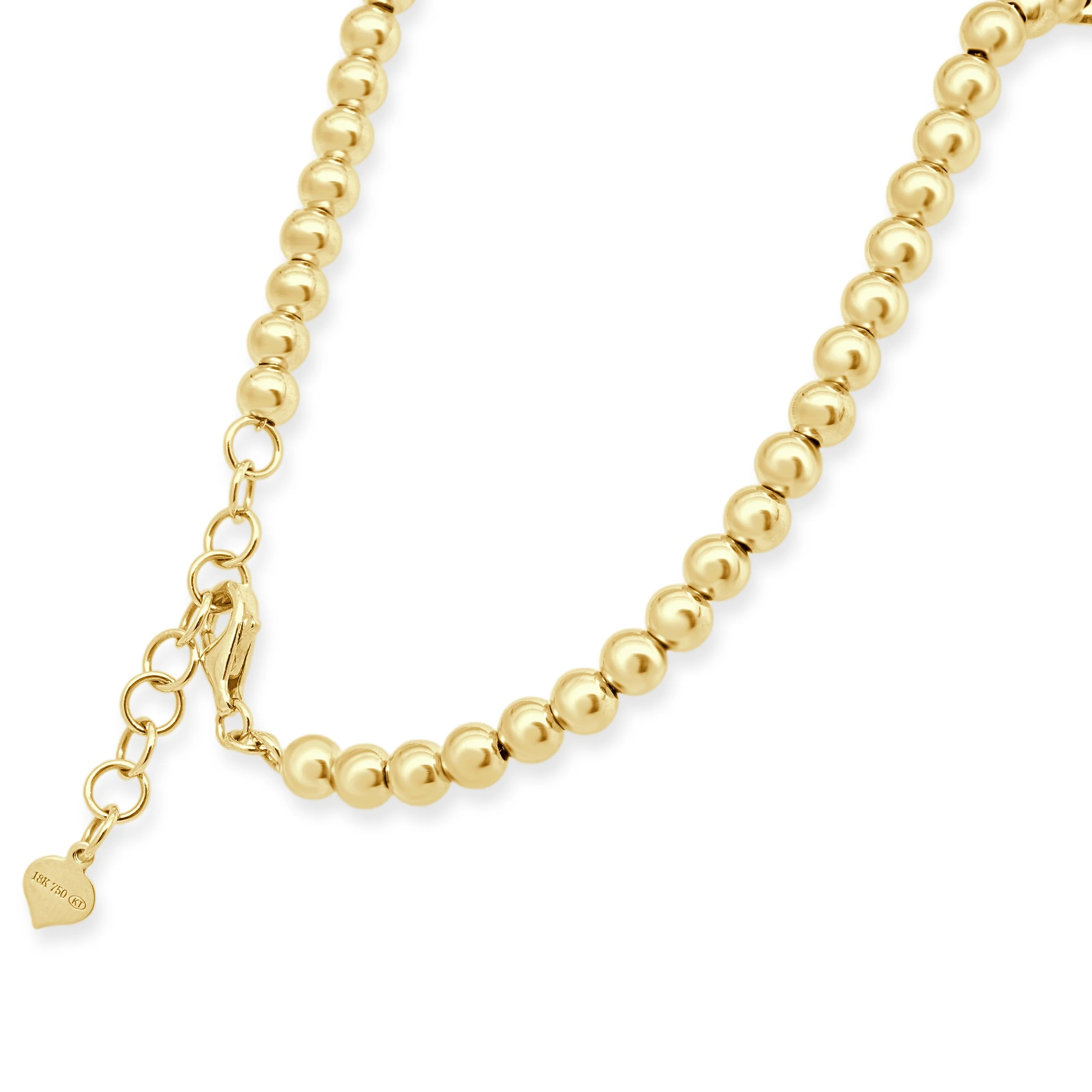 18 Karat Yellow Gold Diamond Evil Eye Necklace - Image 4
