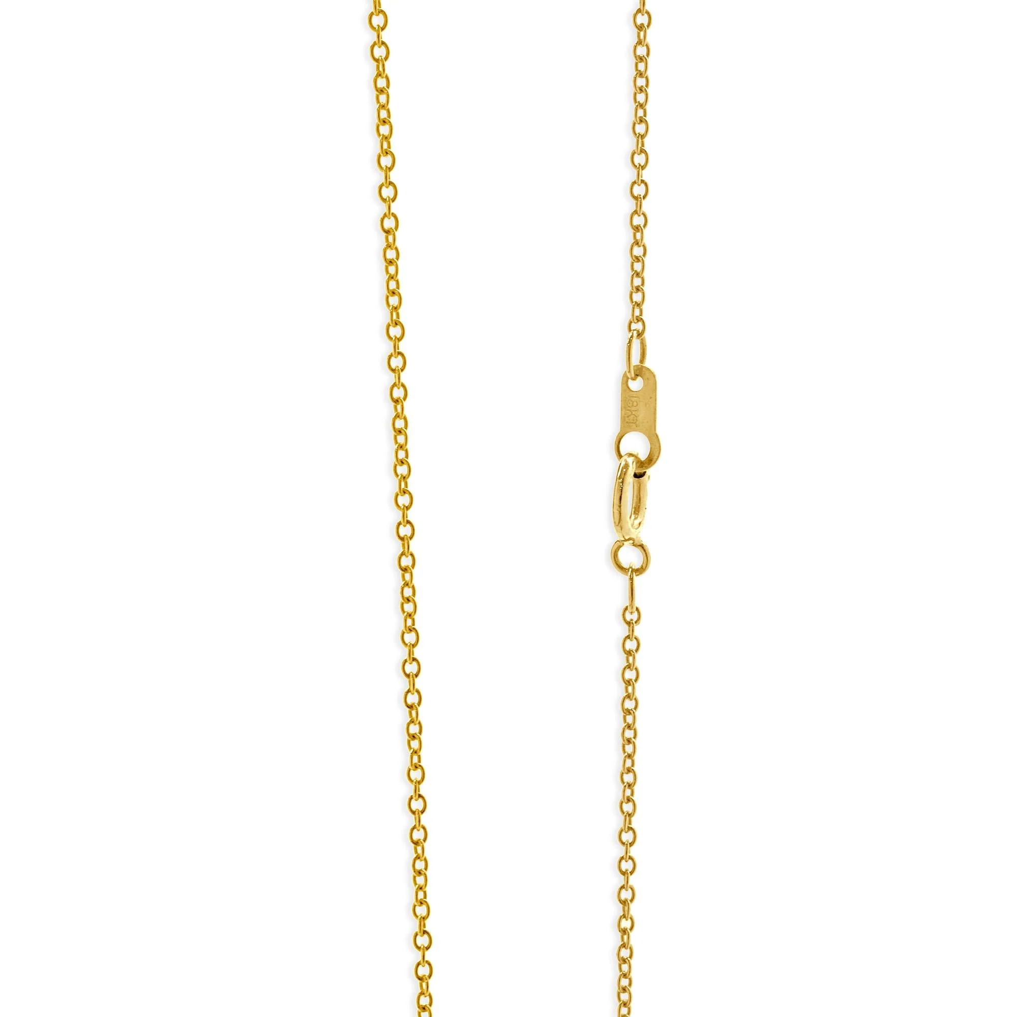 18 Karat Yellow Gold Lab Grown Diamond P Necklace - Image 4
