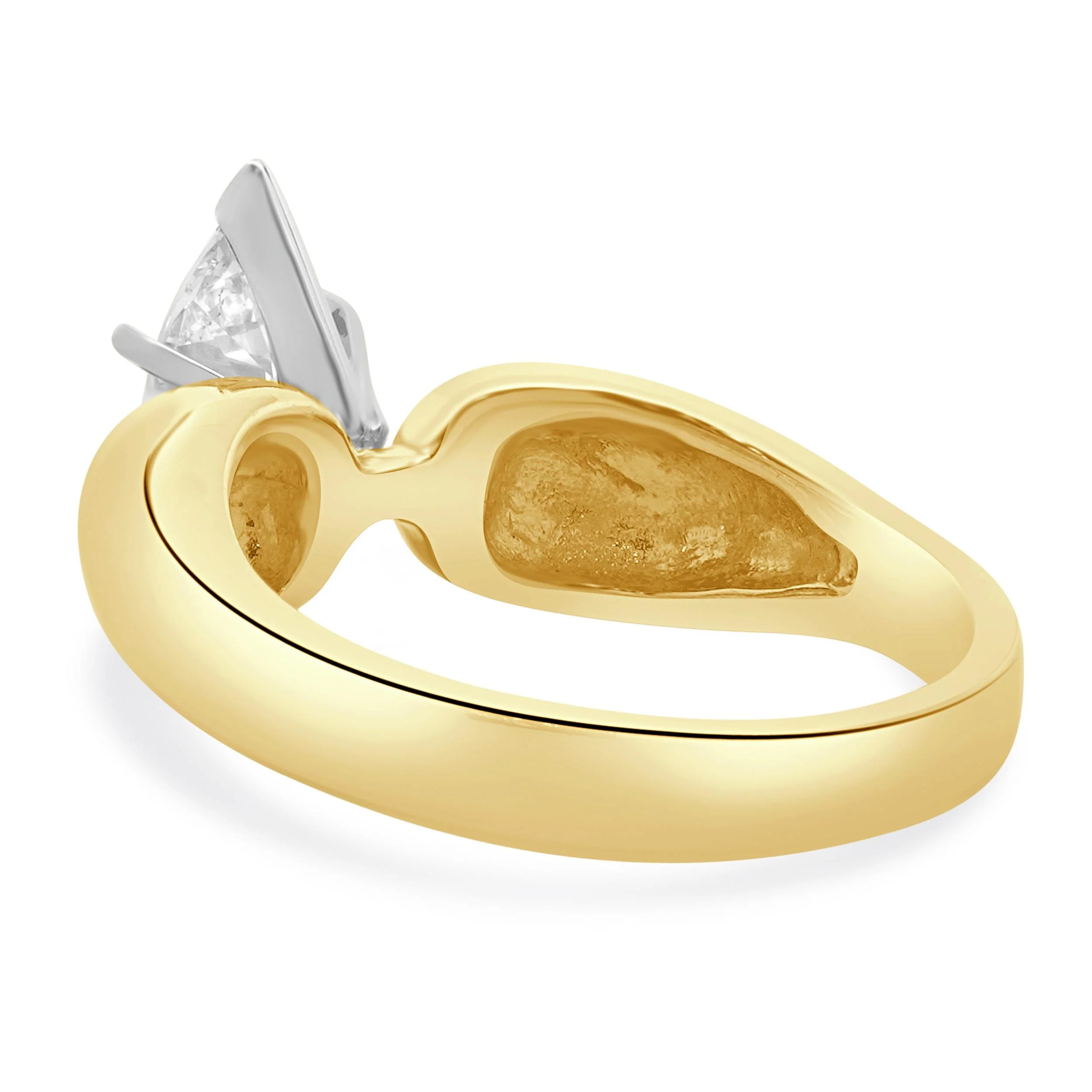 18 Karat Yellow Gold Marquise Cut Diamond Engagement Ring - Image 4