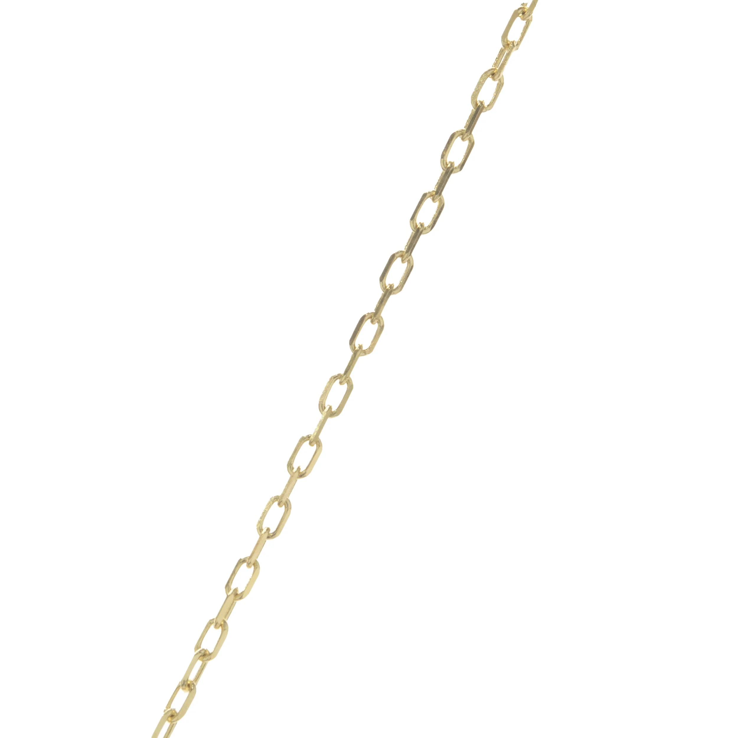 18 Karat Yellow Gold Pave Diamond Feather Drop Necklace - Image 4