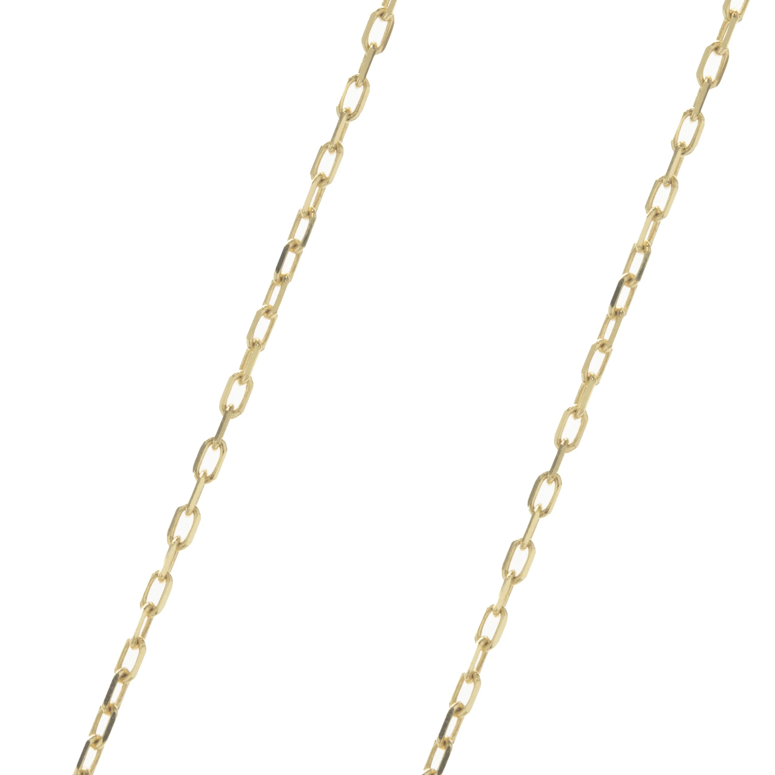 18 Karat Yellow Gold Rainbow Sapphire Open Heart Necklace - Image 2
