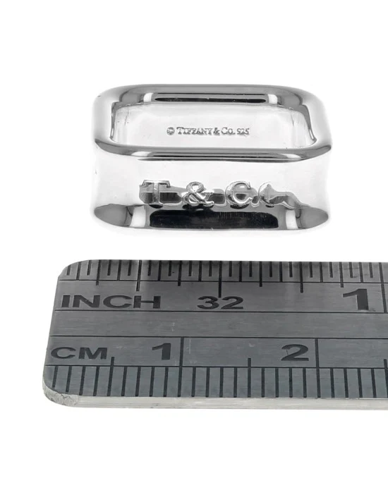 1837 Wide Square Band in Sterling Silver - Image 3