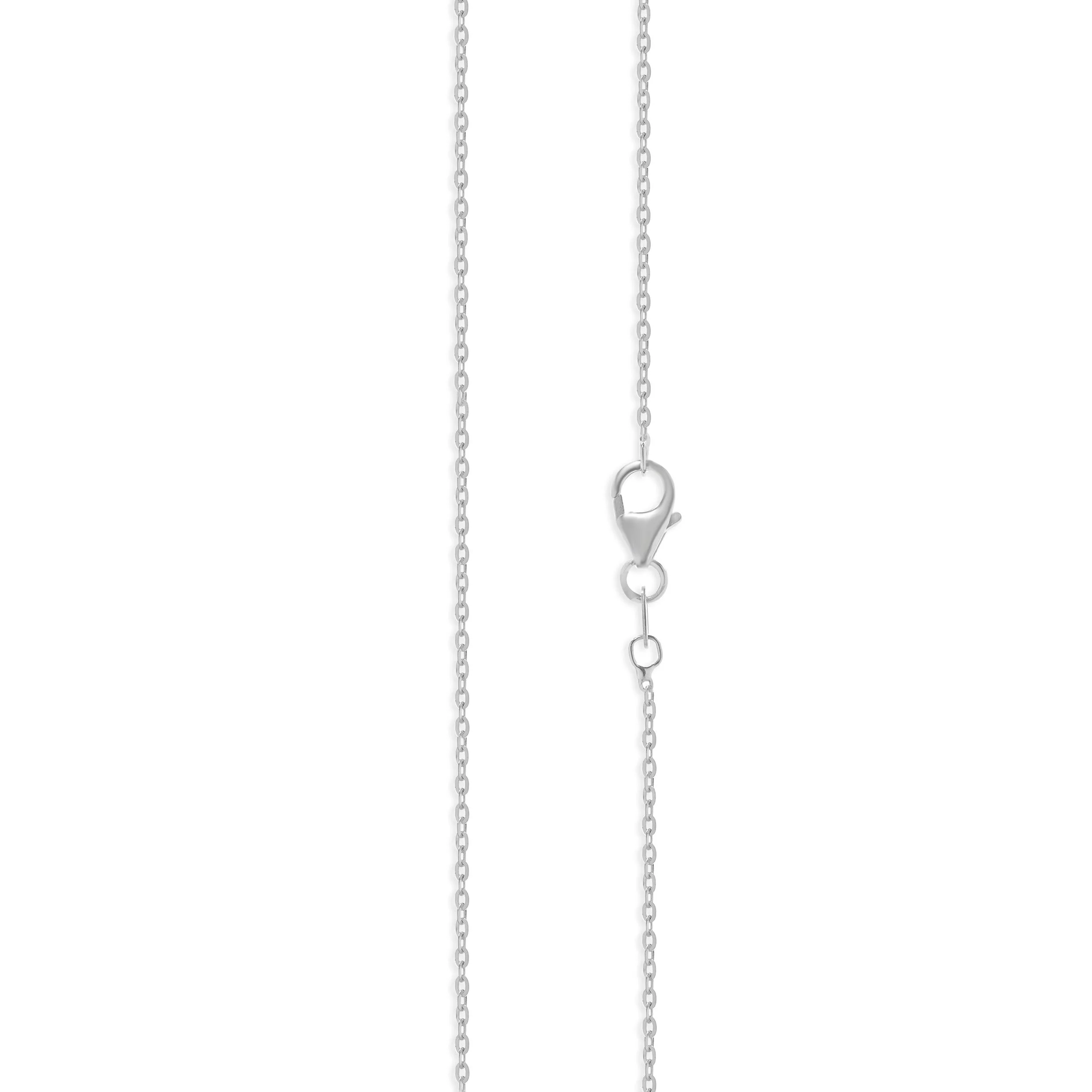 18K White Gold Amethyst Floating Diamond Halo Necklace - Image 3