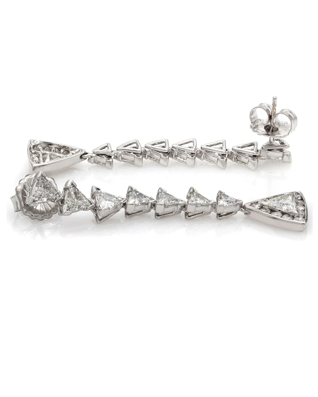 18kw Trilliion Diamond Halo Dangles - Image 2