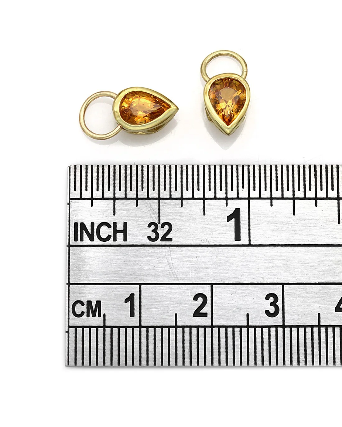 18KY Citrine Earring Charms - Image 3