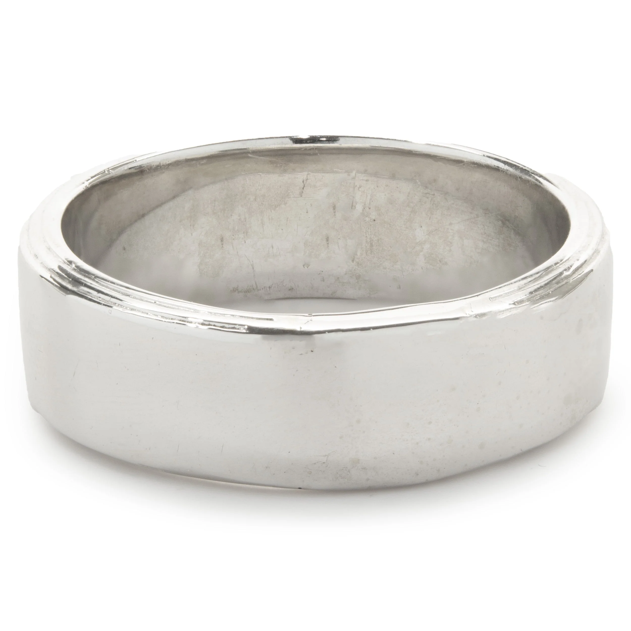 19 Karat White Gold Double Row Diamond Band - Image 3