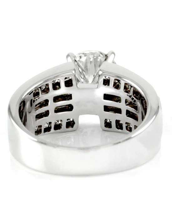 2.06ct I1, G Round Brilliant Diamond Engagement Ring in 18K White Gold - Image 6
