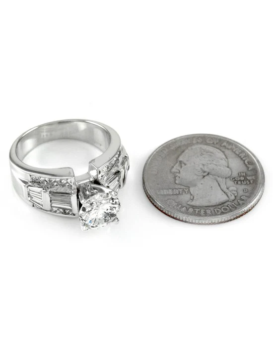 2.06ct I1, G Round Brilliant Diamond Engagement Ring in 18K White Gold - Image 7