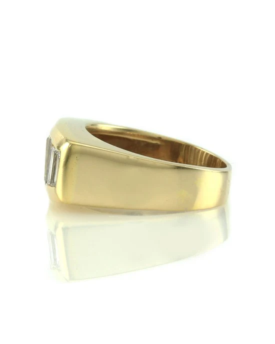 2.08ctw Baguette Diamond Channel Set Ring in 18K Yellow Gold SZ 6.5 - Image 4