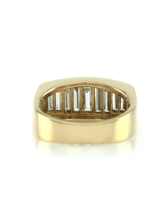 2.08ctw Baguette Diamond Channel Set Ring in 18K Yellow Gold SZ 6.5 - Image 5