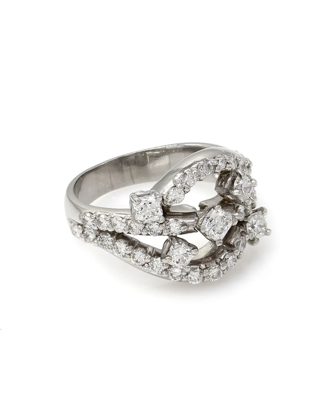 2.15ctw Diamond Cluster Ring in Platinum - Image 3