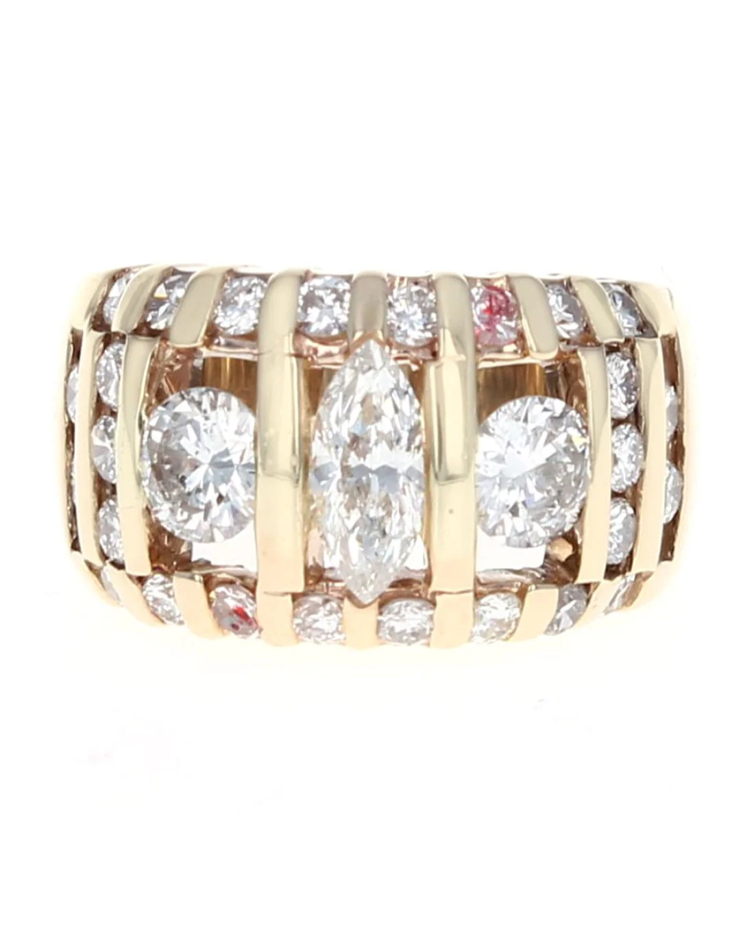 2.50ctw Diamond Wide Band/ Ring in 14K Yellow Gold - Image 2