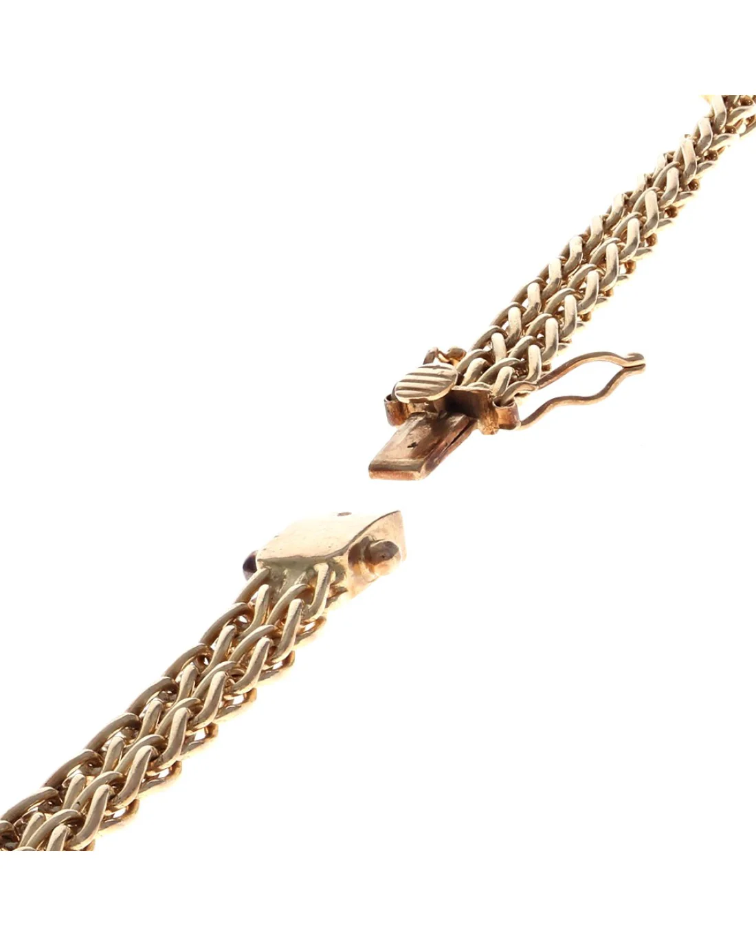 2 Row Diamond Station Chain Bracelet - Image 2