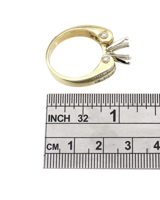 2 Row Princess and Round Diamond Mounting - Image 3