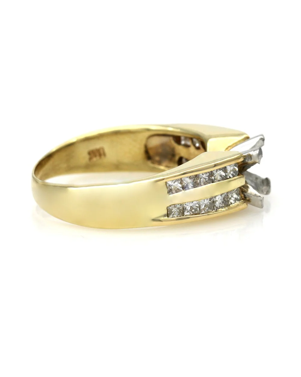 2 Row Princess Diamond Semi Mounting - Image 2