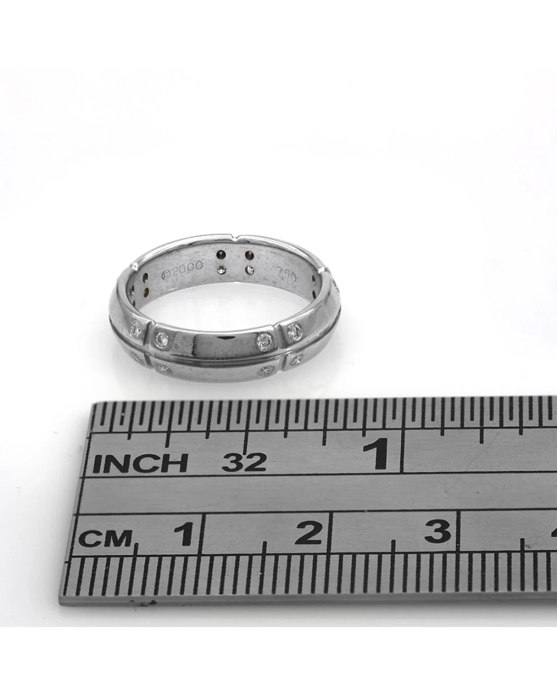 2000 Stream America Diamond Wedding Band in White Gold - Image 3