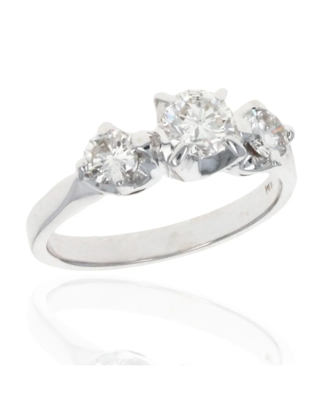 3 Stone Diamond Engagement Ring