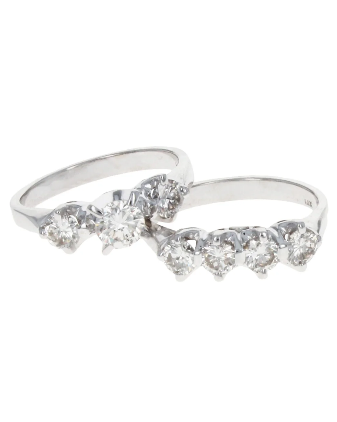 3 Stone Diamond Engagement Ring - Image 3
