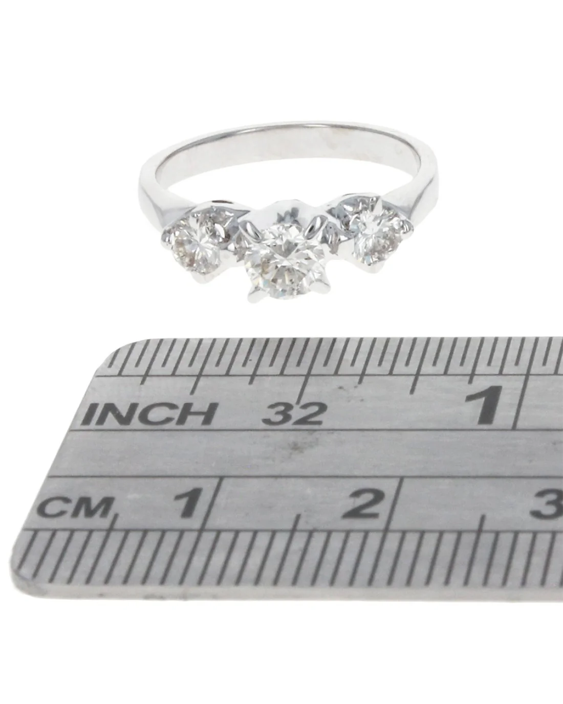 3 Stone Diamond Engagement Ring - Image 4