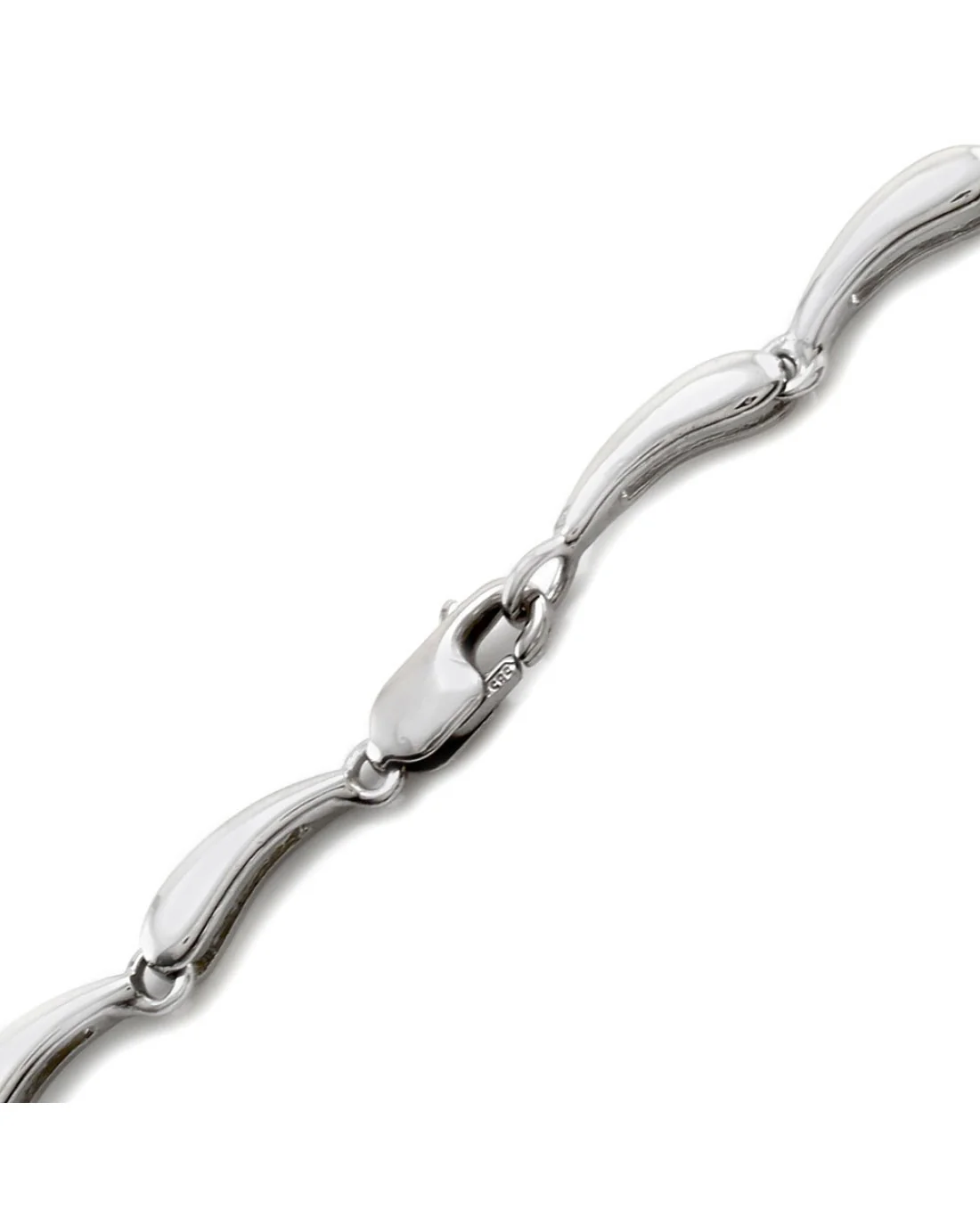 3 Stone Diamond Scalloped Necklace - Image 2