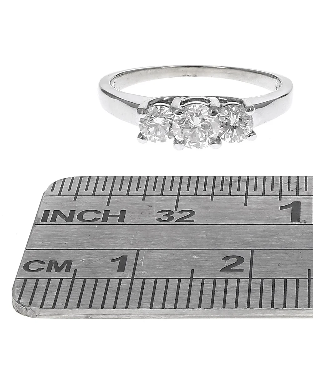 3 Stone Past, Present, Future Diamond Ring - Image 3