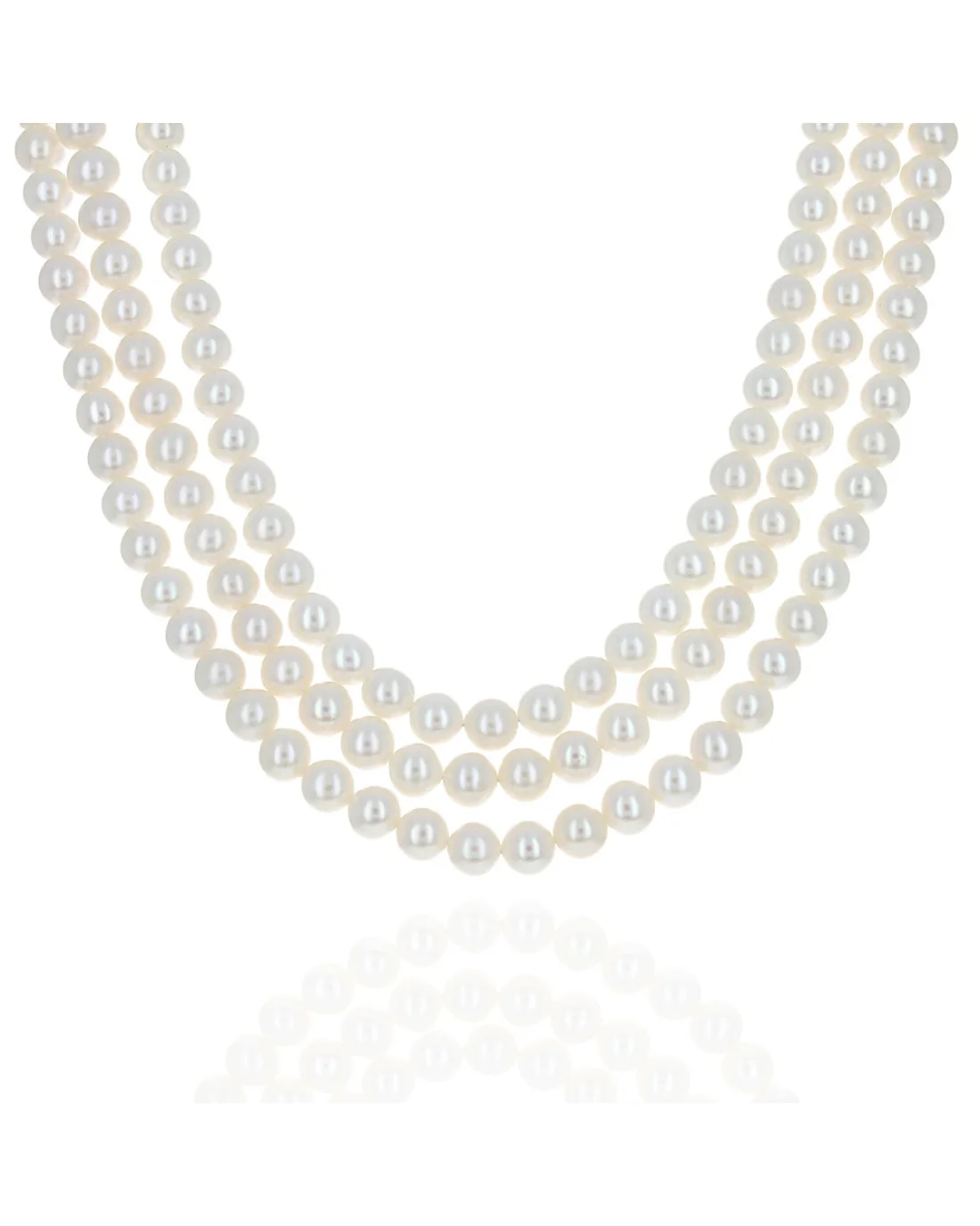 3 Strand Freshwater Pearl Nesting Necklace
