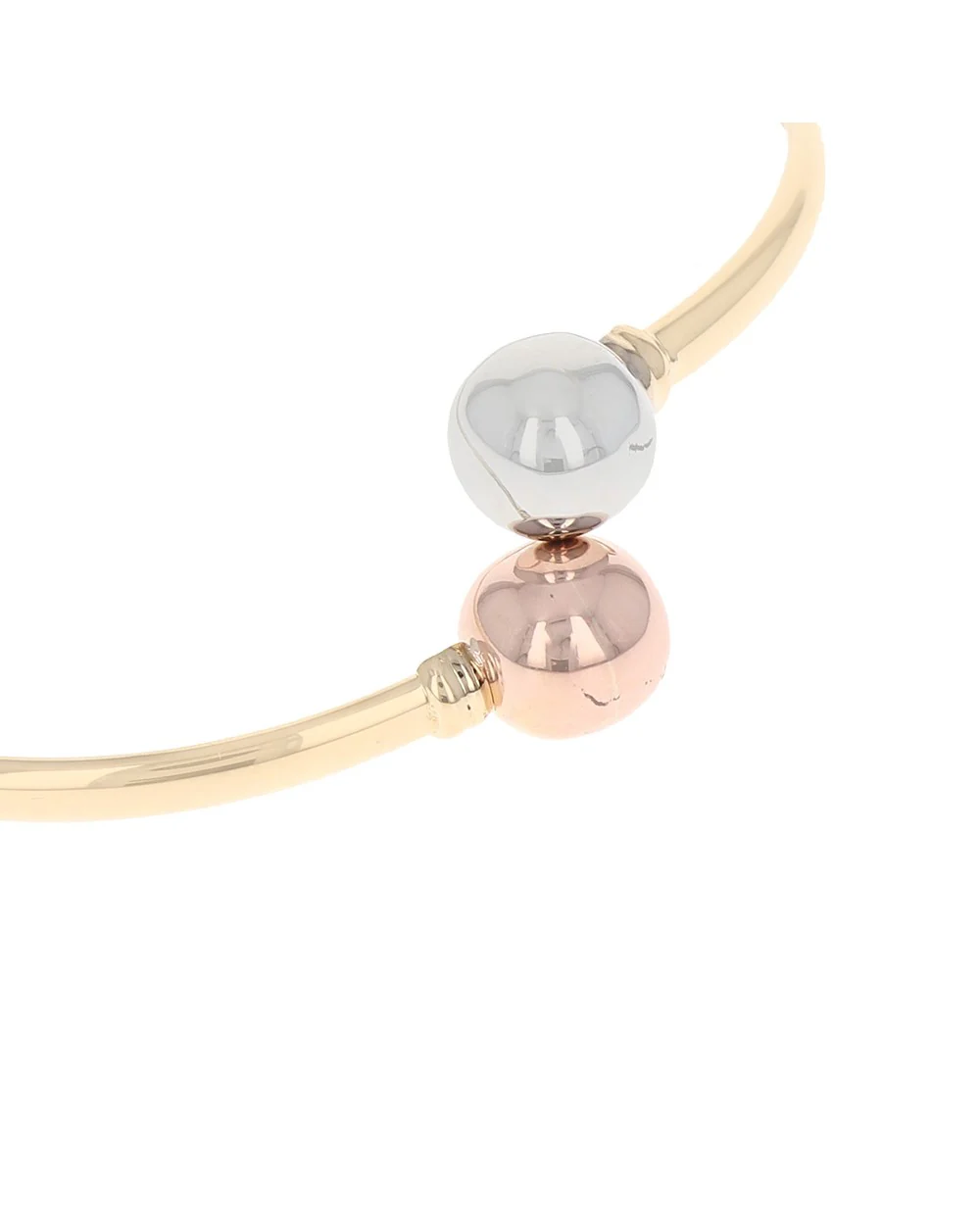 3 Tone Bypass Ball Bangle Bracelet - Image 2