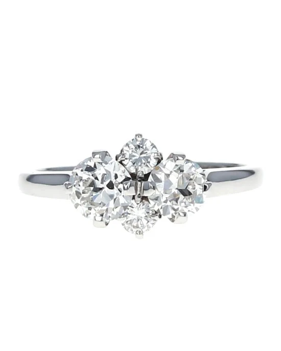 4 Stone Diamond Ring in White Gold - Image 2