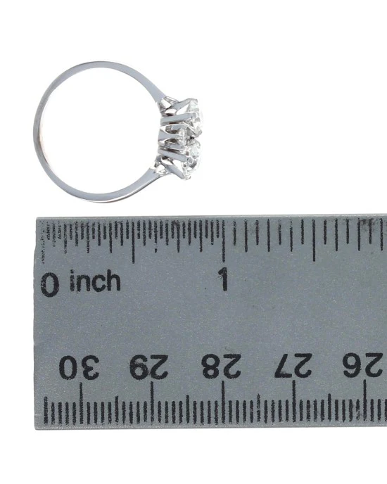 4 Stone Diamond Ring in White Gold - Image 3