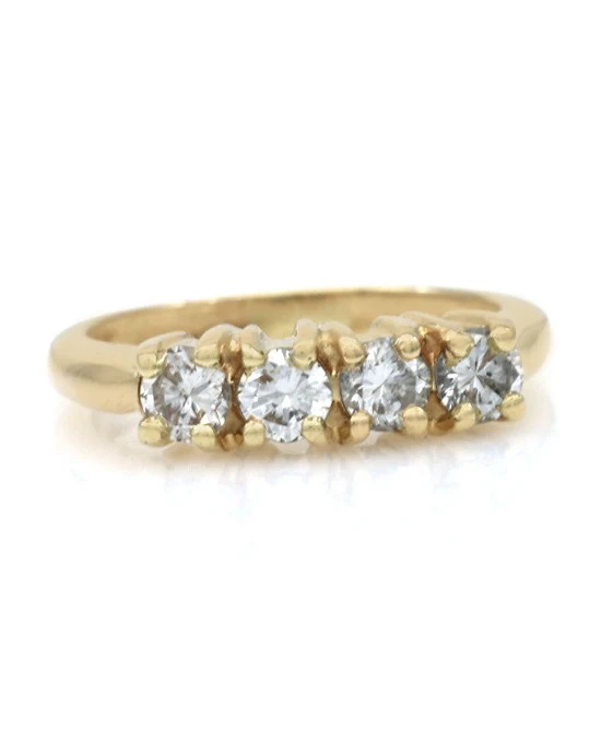 4 Stone Diamond Ring in Yellow Gold - Image 2
