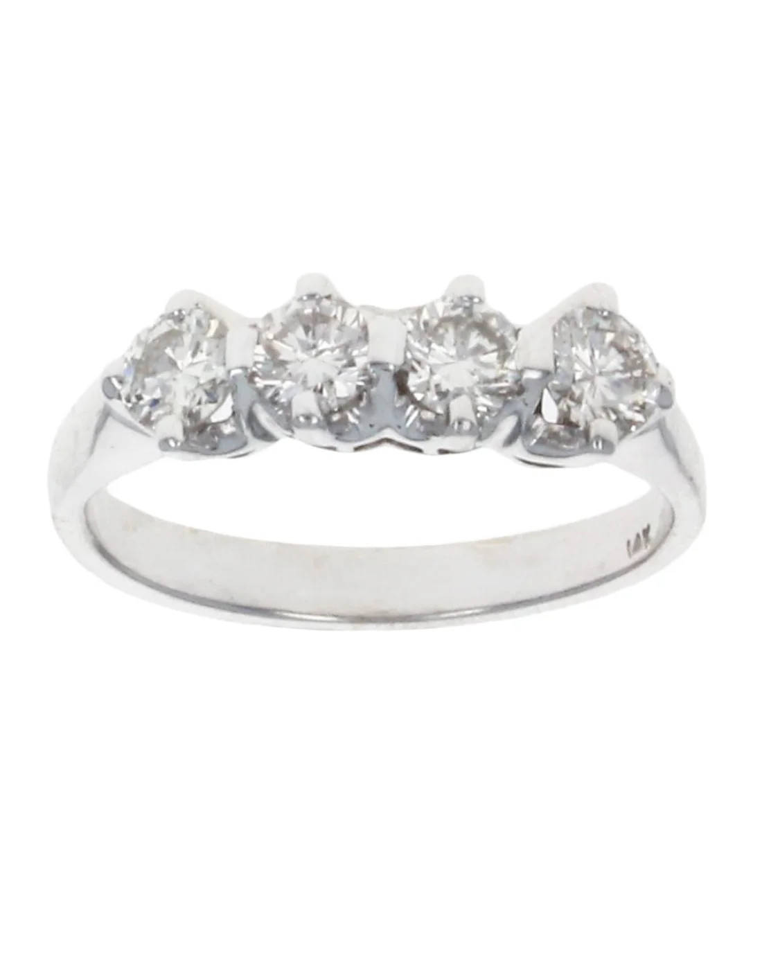 4 Stone Diamond Wedding Band - Image 2
