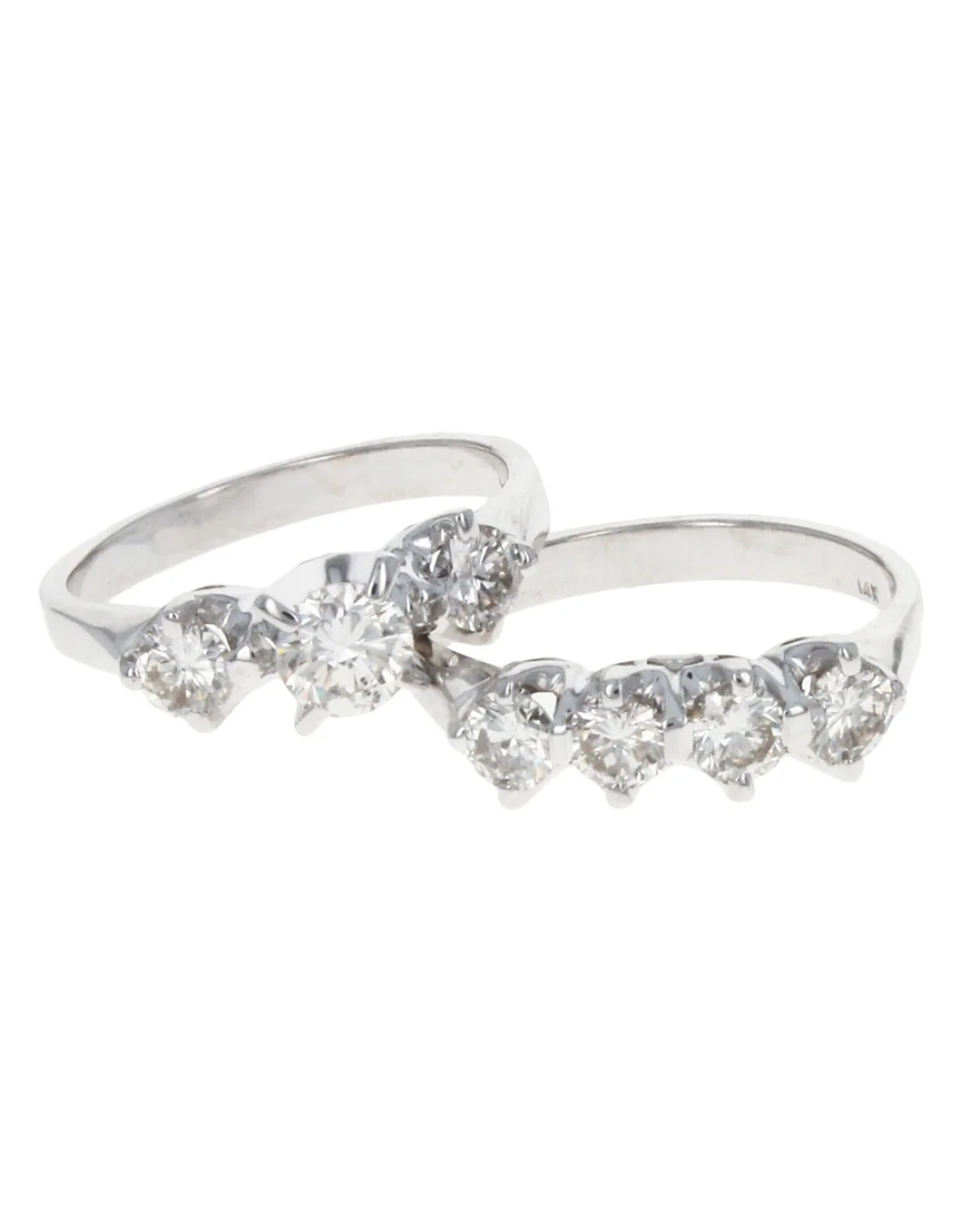 4 Stone Diamond Wedding Band - Image 3