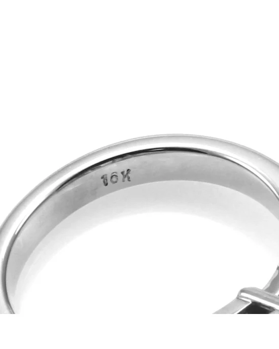 5.02ct SI1, I GIA Certified Radiant Cut Diamond Engagement Ring 18K White Gold - Image 6