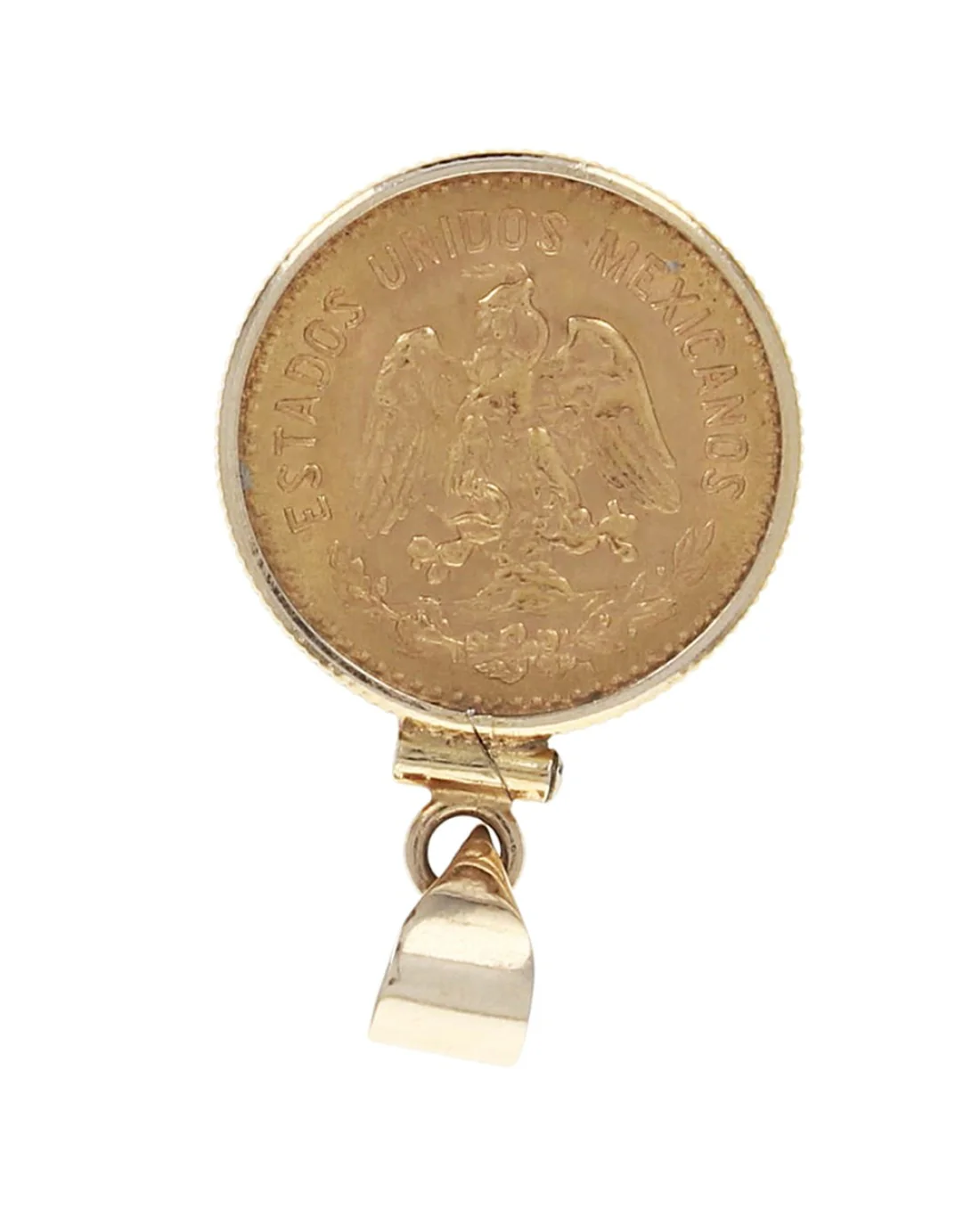 5 Pesos Coin in Bezel Pendant - Image 2
