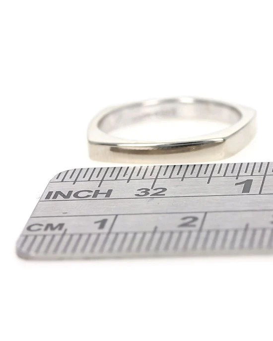 5 Sided White Gold Band - Image 3