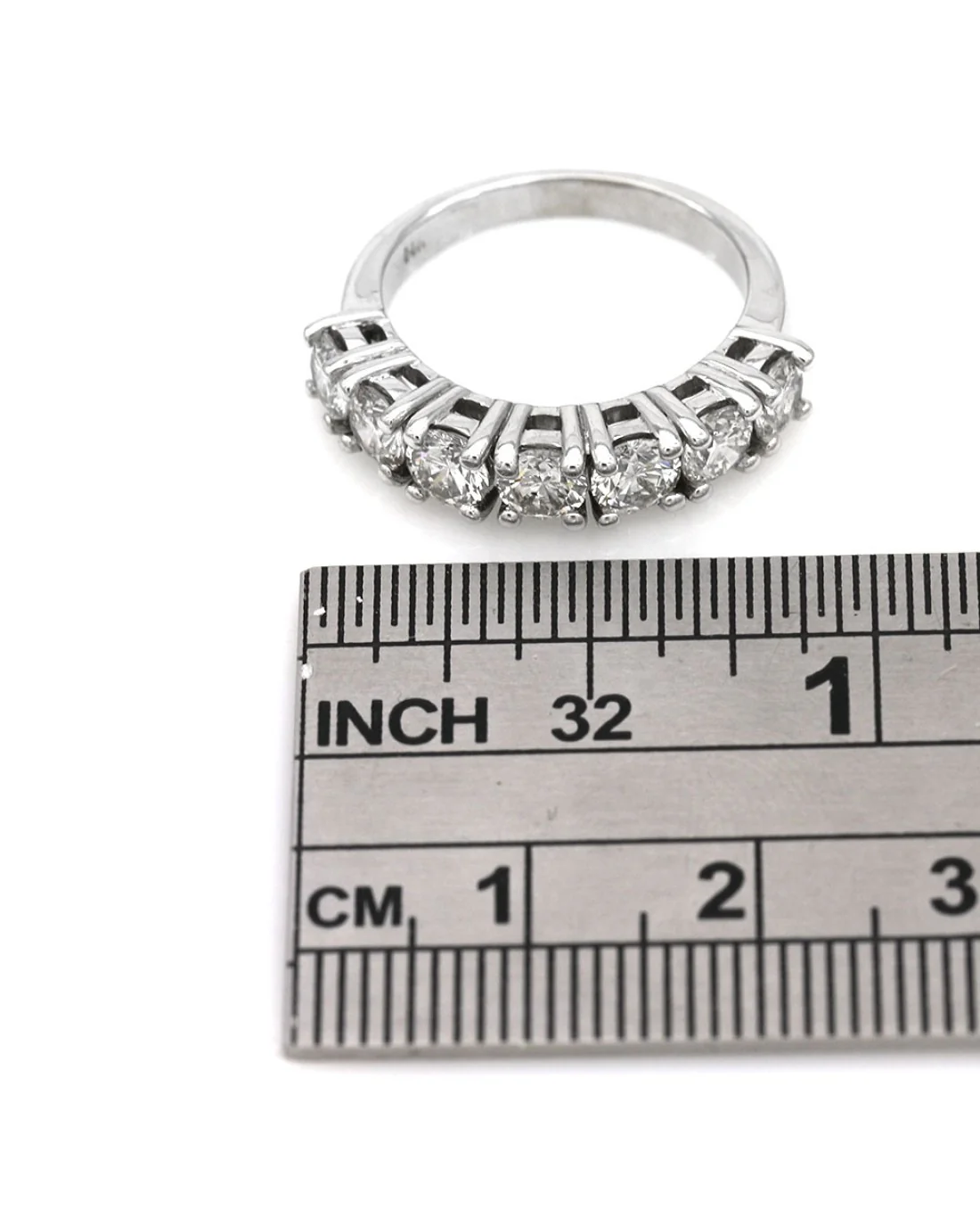 7 Stone Diamond Ring in White Gold - Image 3