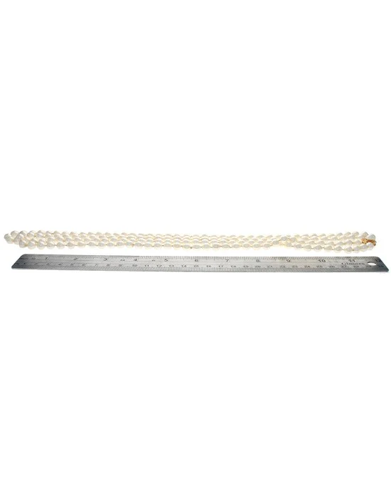 Akoya Pearl 2 Strand Nesting Necklace with 14K Pearl Clasp - Image 3