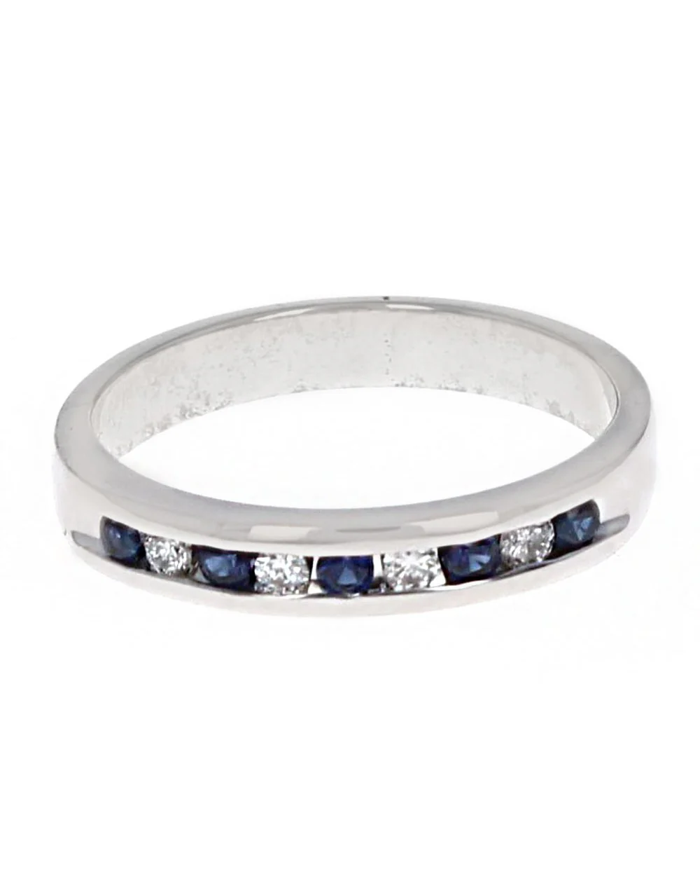 Alternating Sapphire and Diamond Band - Image 2