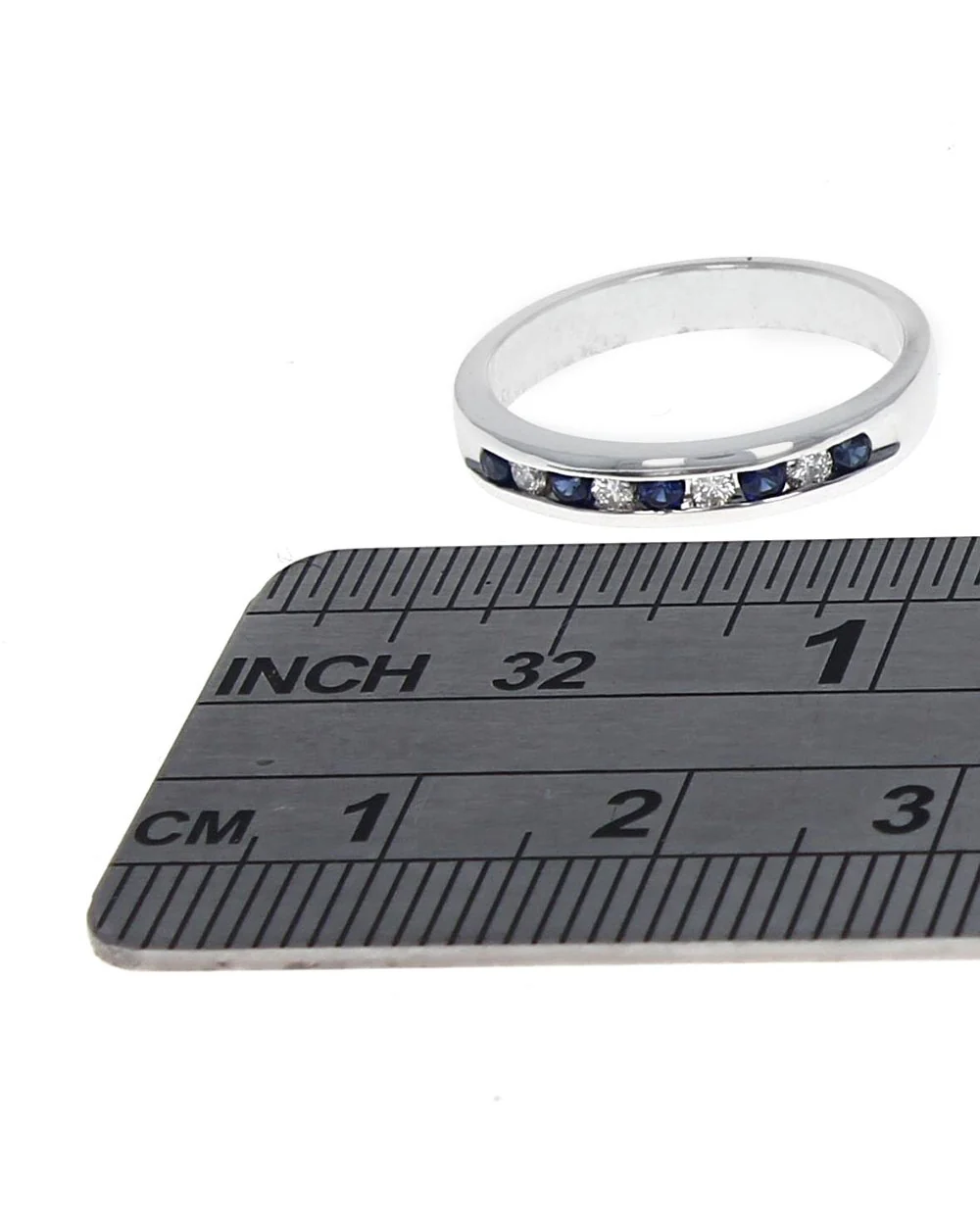 Alternating Sapphire and Diamond Band - Image 3
