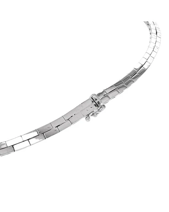 Alternating White and Irradiated Blue Diamond Collar Necklace - Image 2