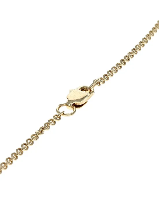 Amethyst and Diamond Accent Flower Drop Necklace in Yellow Gold - Image 2