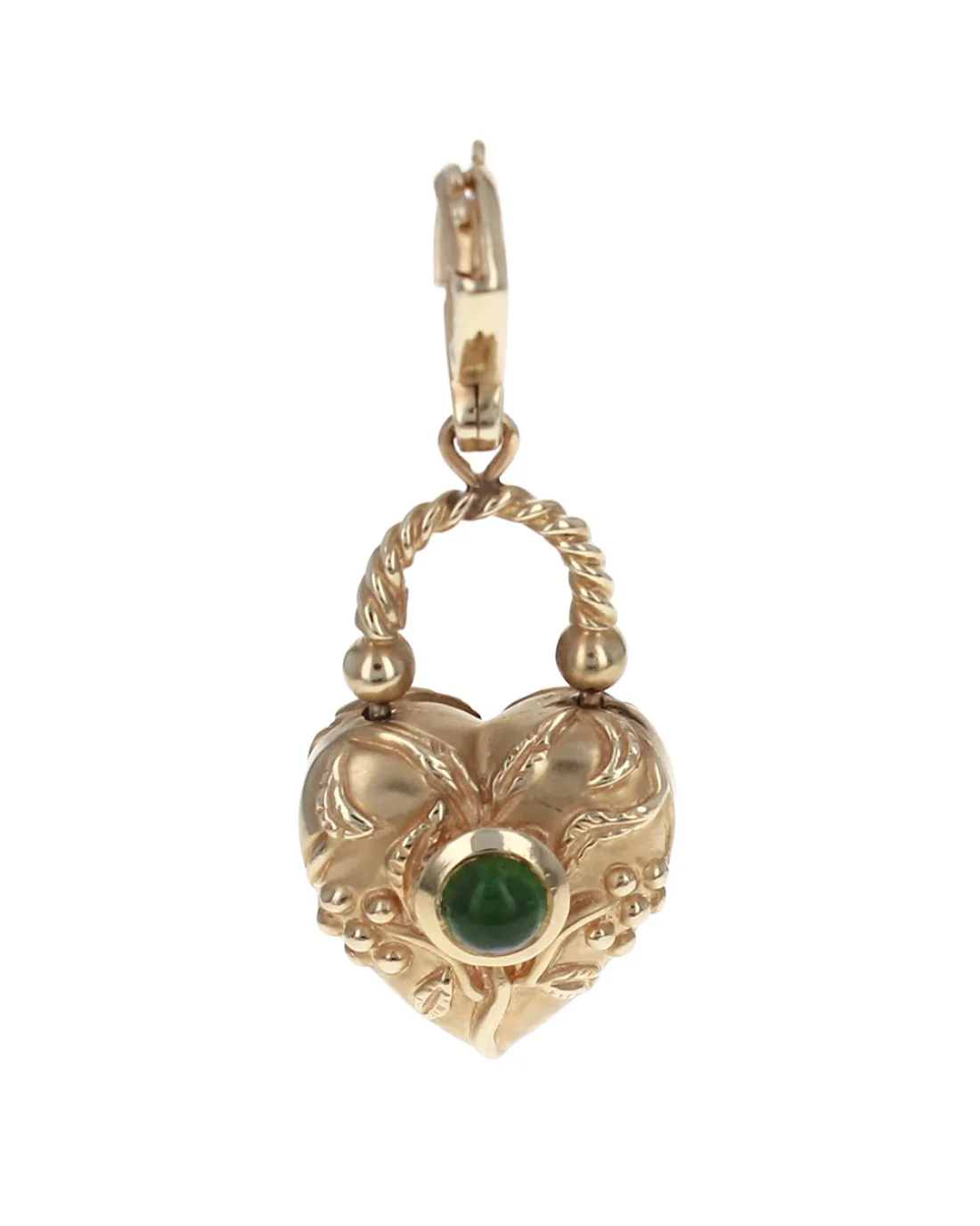 Amethyst and Peridot Heart Shape Enhancer Pendant - Image 2