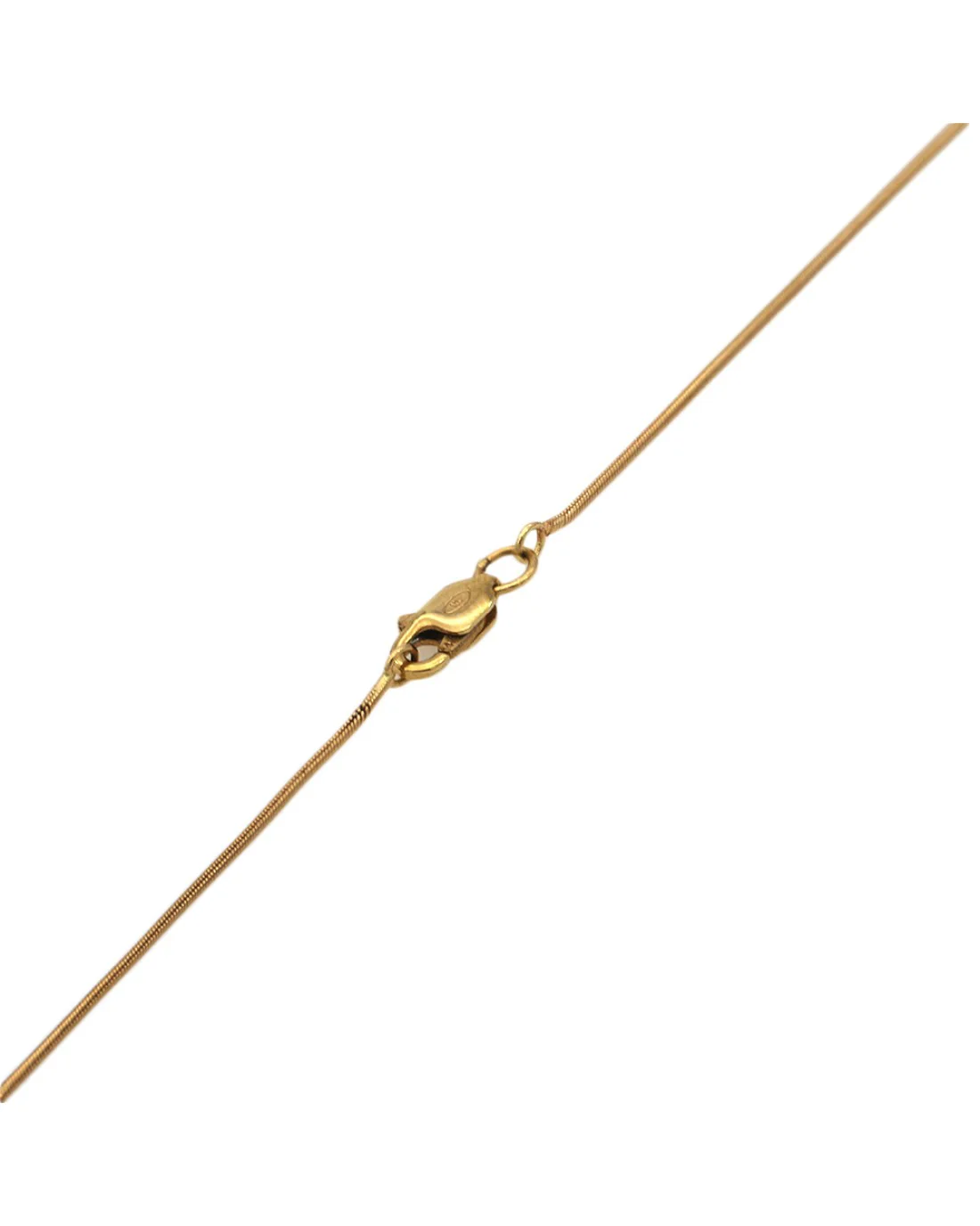 Aquamarine and Diamond Drop Necklace in Yellow Gold - Image 2